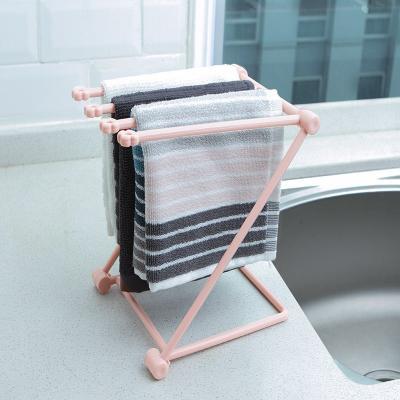 Foldable Dishcloth Drying Shelf - Kitchen Towel Holder