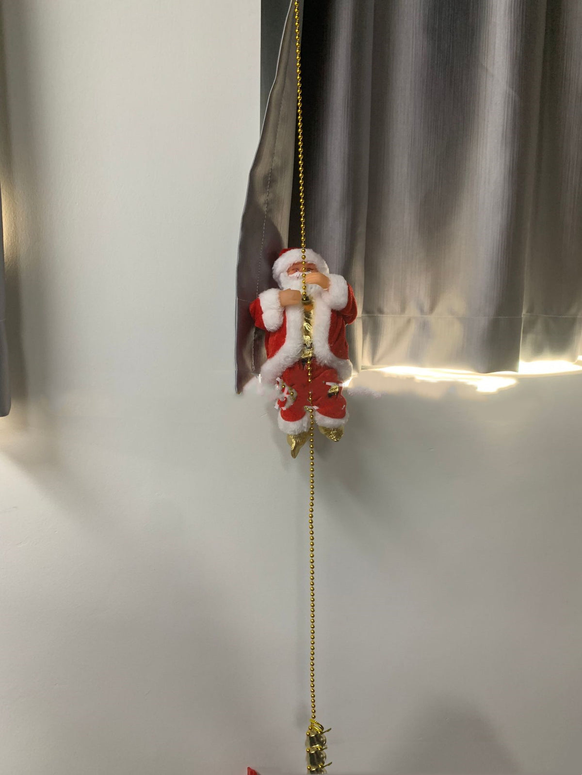Electric Climbing Santa Claus Ladder - Musical Animated Christmas Decoration