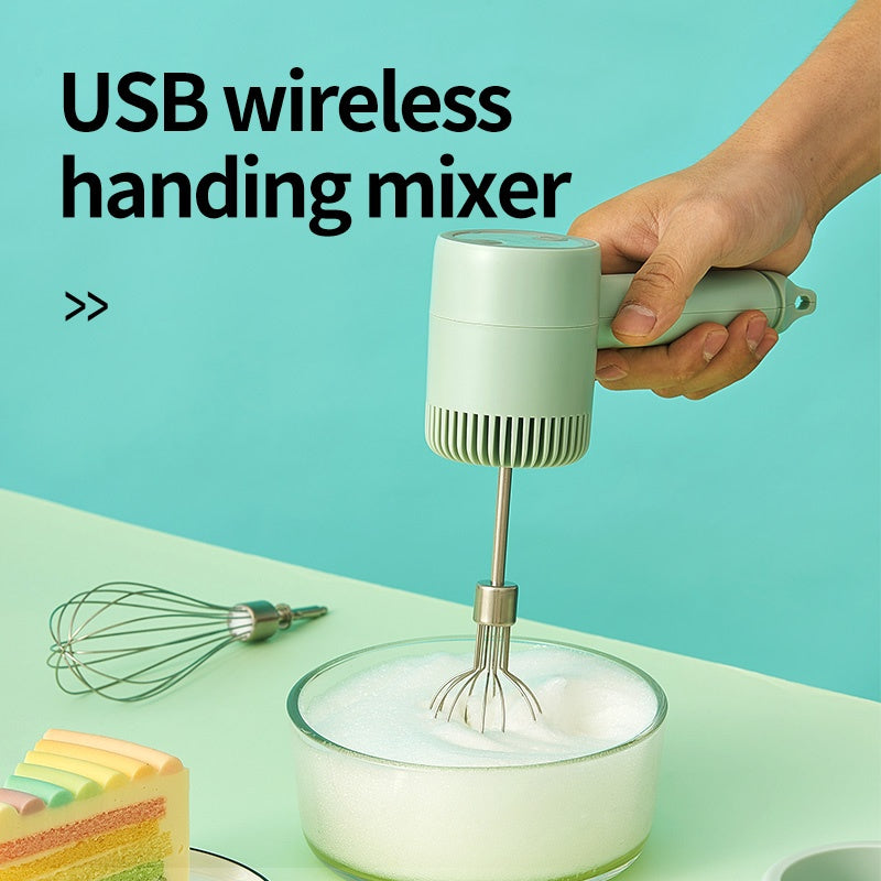 Rechargeable Wireless Egg Beater Electric Home Mini Handheld Baking