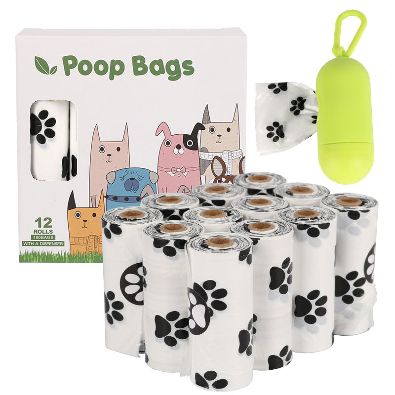 Eco Dog Poop Bags on a Roll - Leak-Proof Degradable Waste Bags with Dispenser Options