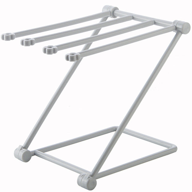 Foldable Dishcloth Drying Shelf - Kitchen Towel Holder