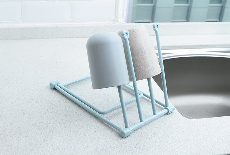Foldable Dishcloth Drying Shelf - Kitchen Towel Holder