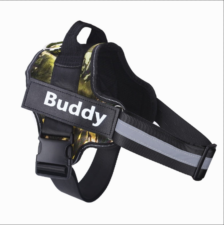 No-Pull Reflective Dog Harness Vest - Breathable Adjustable Harness for Small to Large Dogs