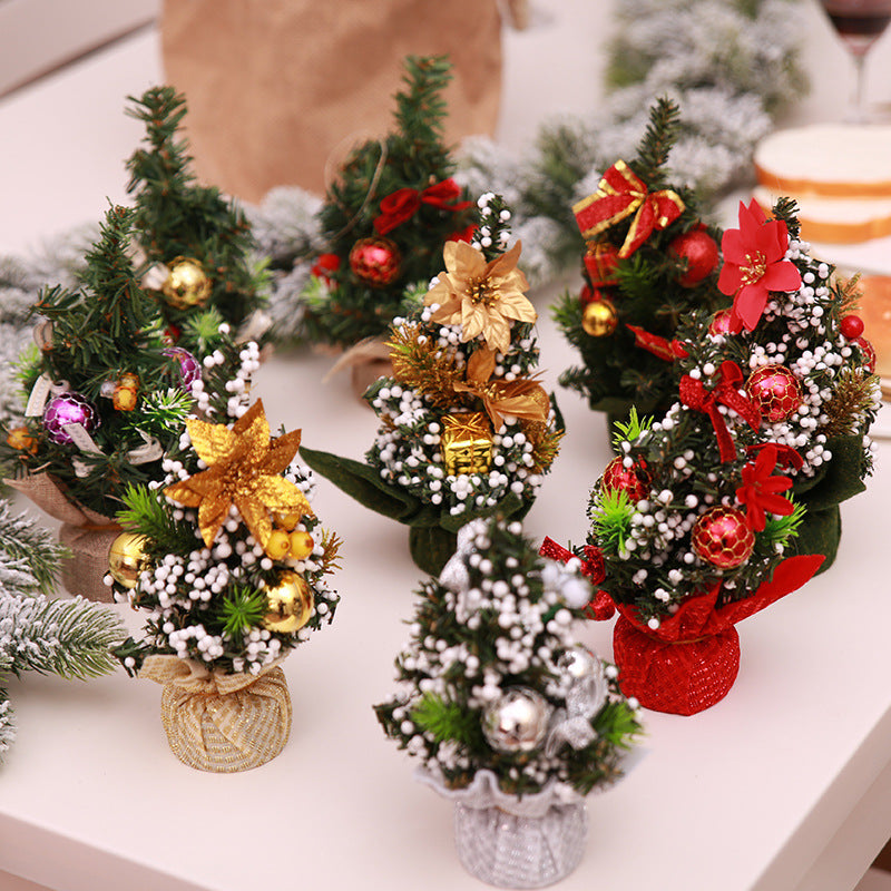 Christmas Mini Tree Desktop Decoration | Xmas Holiday Decor