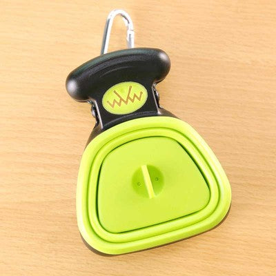 Foldable Travel Pooper Scooper - Portable Dog Poop Scoop with Degradable Bags