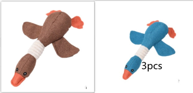 Squeaky Plush Dog Toys - Soft Animal Puzzle Chew Toys for Small & Medium Dogs