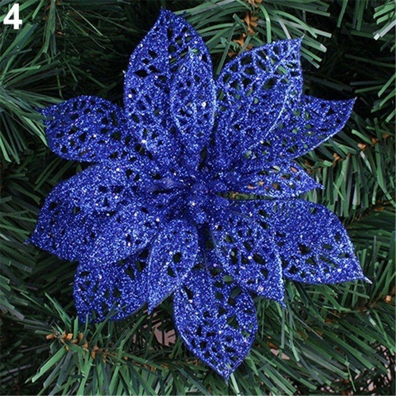 Christmas Decorations – 10cm (3.9in) Blue | Xmas Holiday Decor