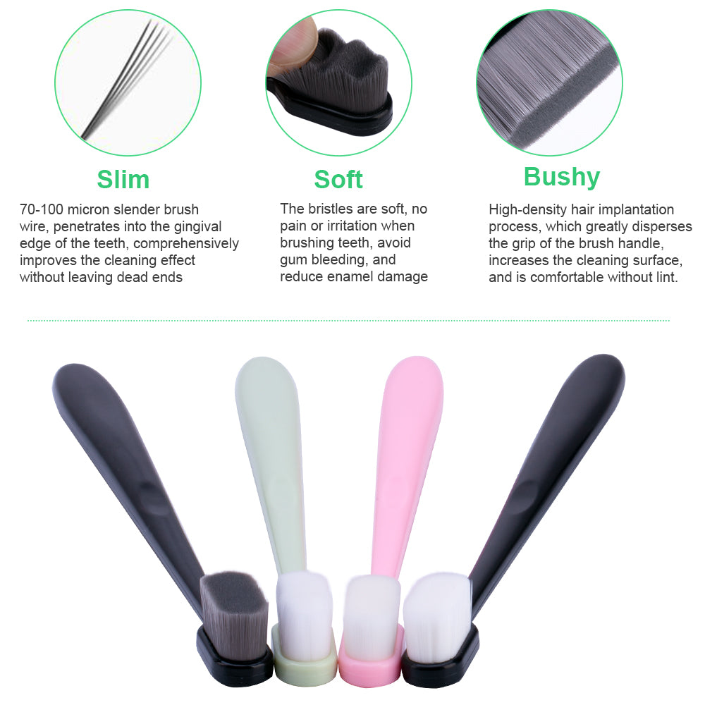 Ultra-Fine Super Soft Bristle Toothbrush - Gentle Gum Care