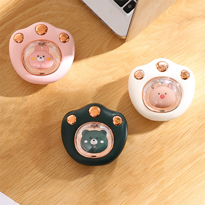Cute Cat Paw Mini Hand Warmer - USB Rechargeable Portable Pocket Heater for Winter