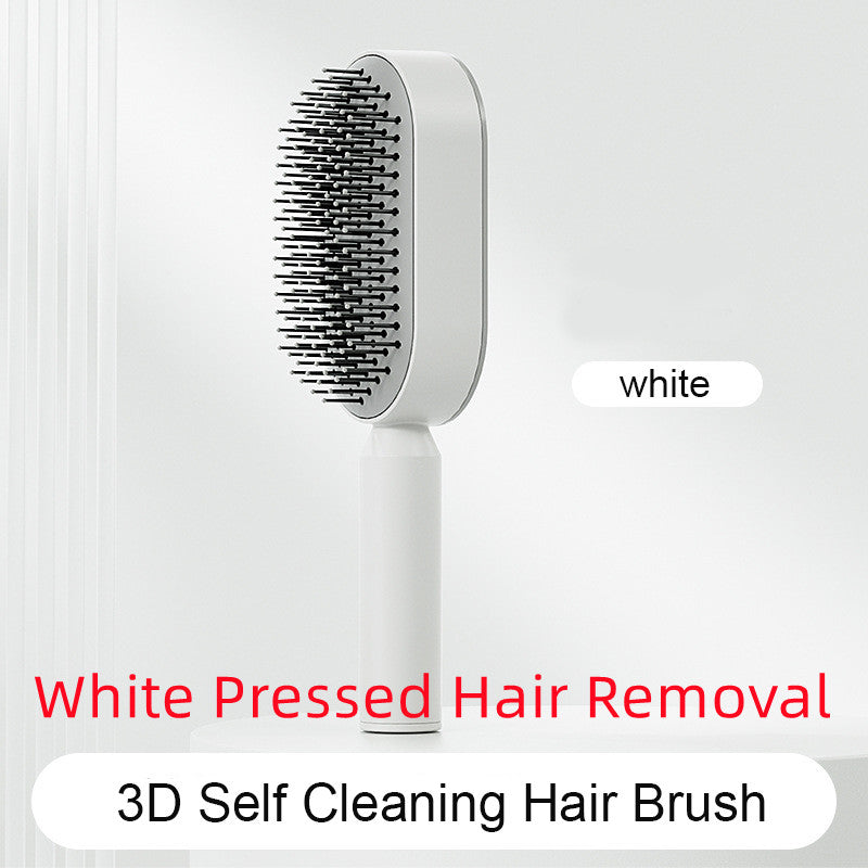 Self Cleaning Hair Brush for Women One-Key Loss Airbag Massage Scalp