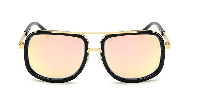 Flat Top Hot Square Sunglasses Men Women Luxury Brand Design Couple