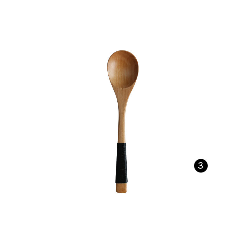 Japanese Style Wooden Bamboo Spoon & Fork Set - Eco Tableware