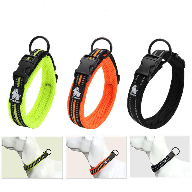 Heavy-Duty Tactical Dog Collar - Nylon Collar with Metal Buckle for Small to Large Dogs