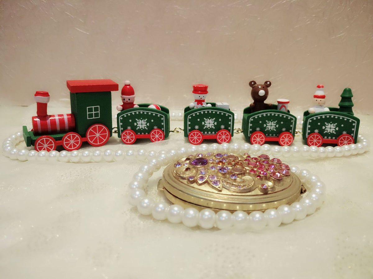 Christmas Decorations Wooden Trains Window Crafts | Xmas Holiday Decor