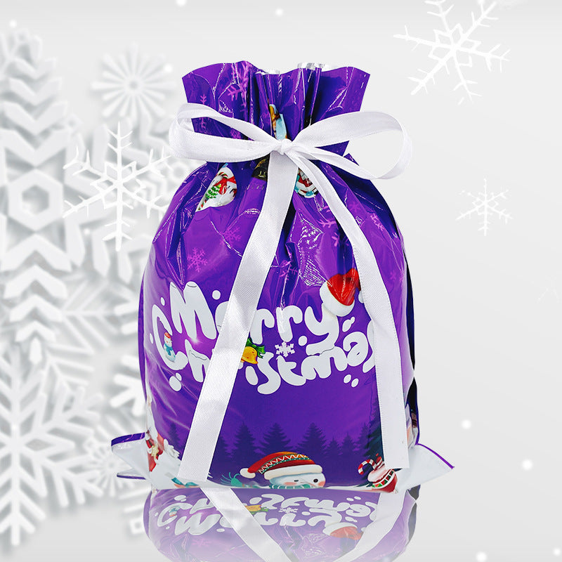 Christmas Gift Wrapping Bag Drawstring Decoration | Xmas Holiday Decor