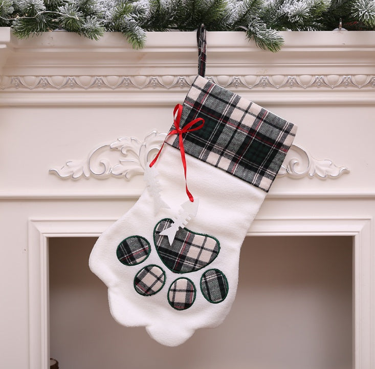 Christmas Dog Paw Stocking | Holiday Gift