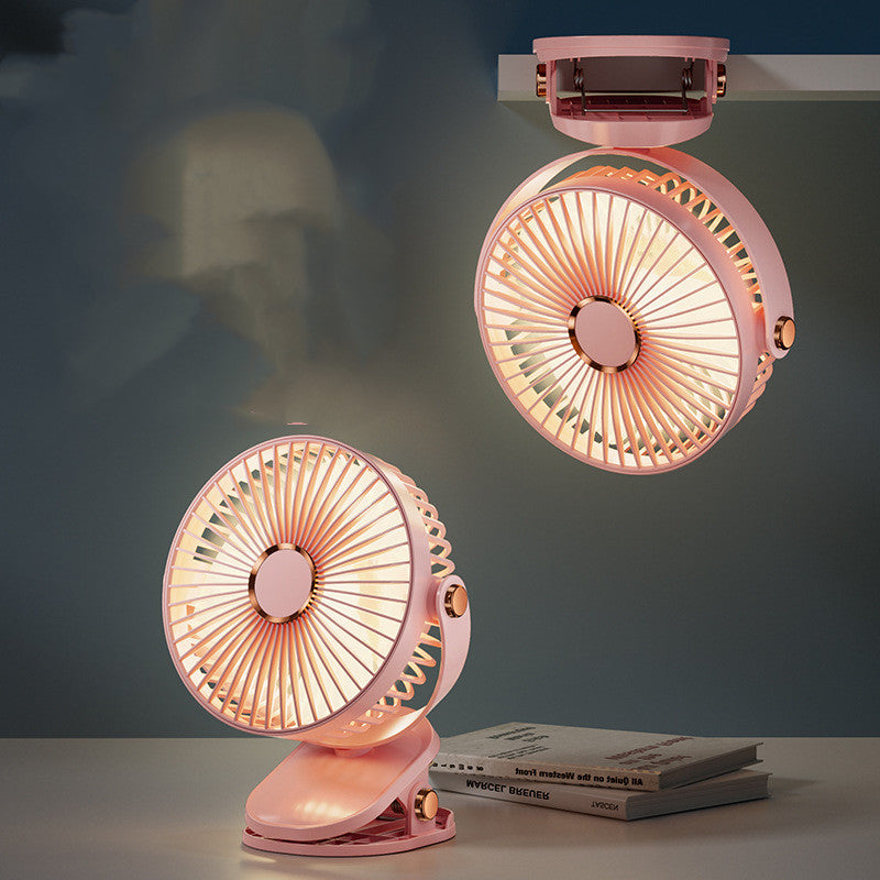 USB-C Rechargeable Clip-On Fan - Portable Mini Fan for Desk, Stroller & Camping
