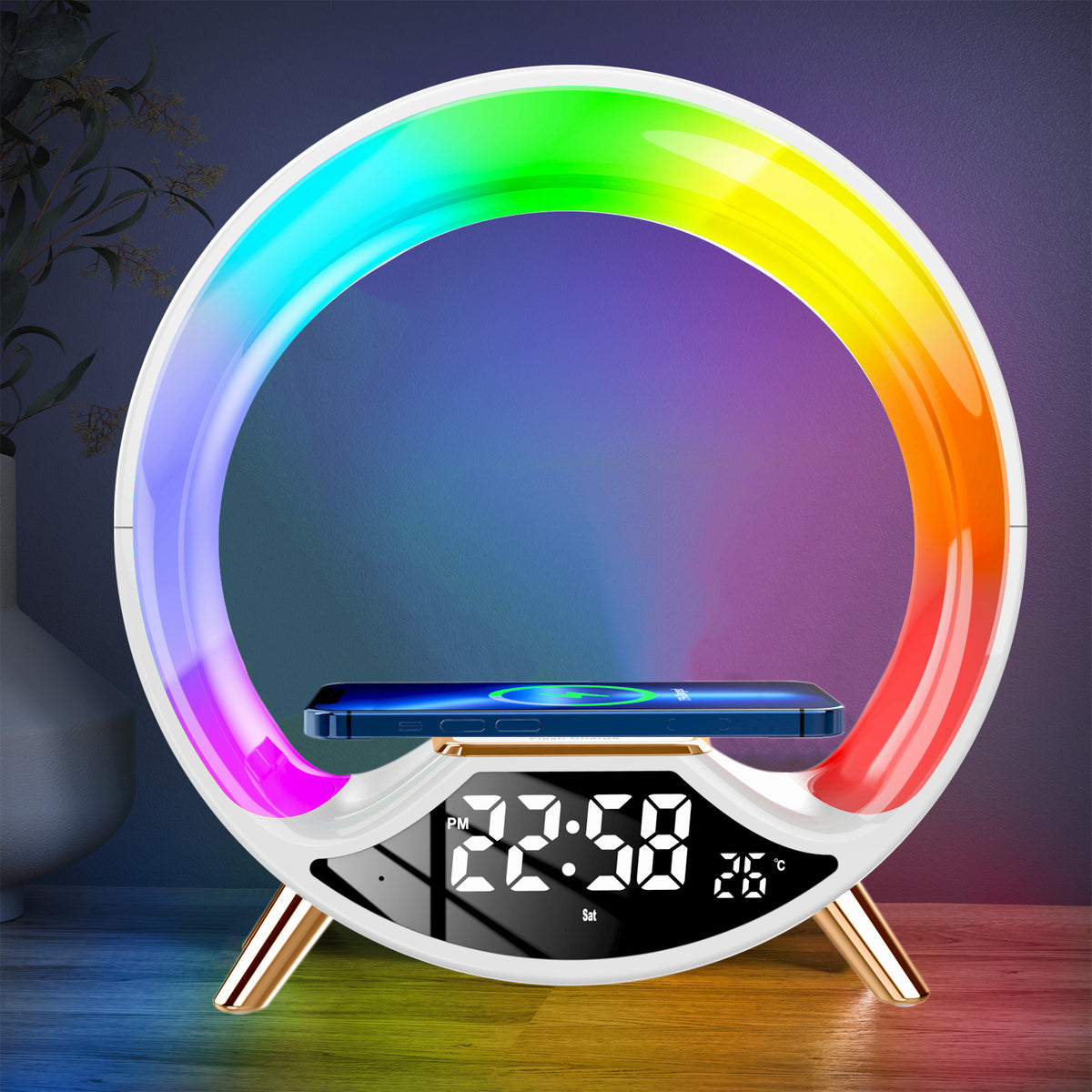 3-in-1 O-Light Wireless Charging Lamp - LED Desk Light & Charger