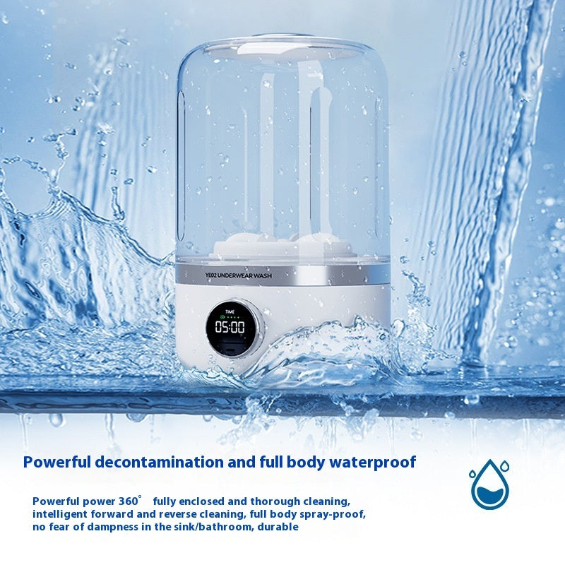 Mini Rechargeable Washing Machine - Portable Underwear & Travel Washer