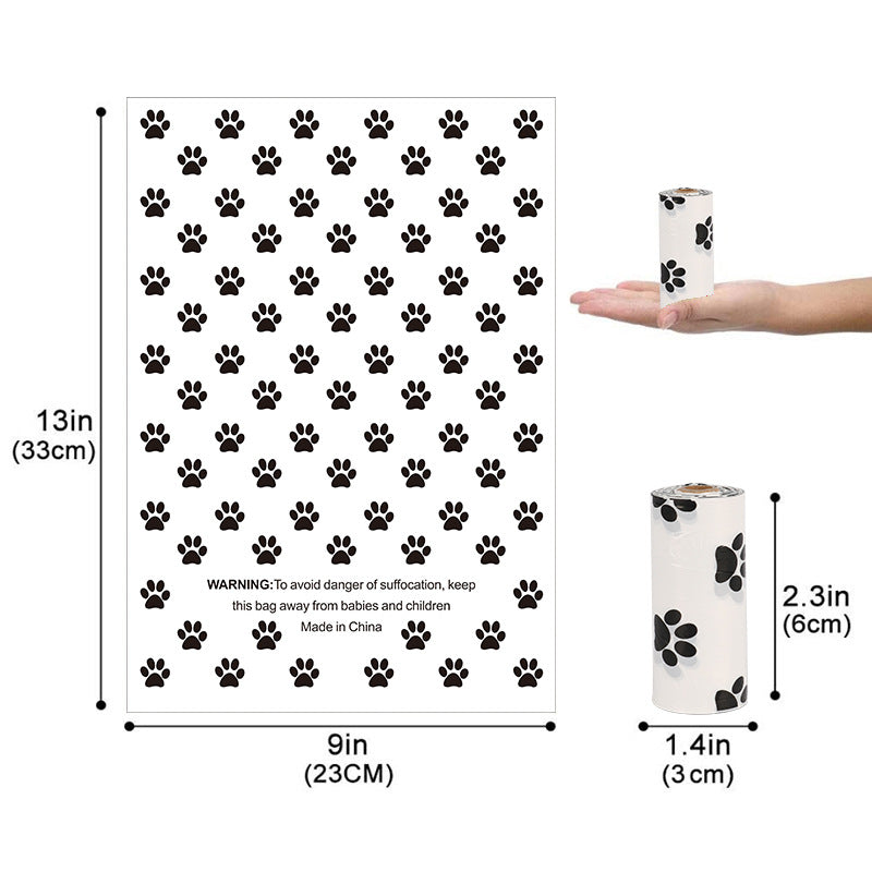 Eco Dog Poop Bags on a Roll - Leak-Proof Degradable Waste Bags with Dispenser Options