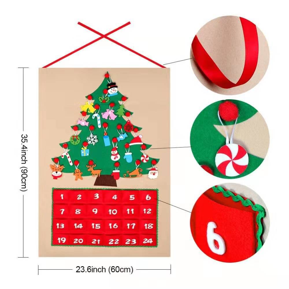 Christmas Creative Felt Tree | Xmas Holiday Decor