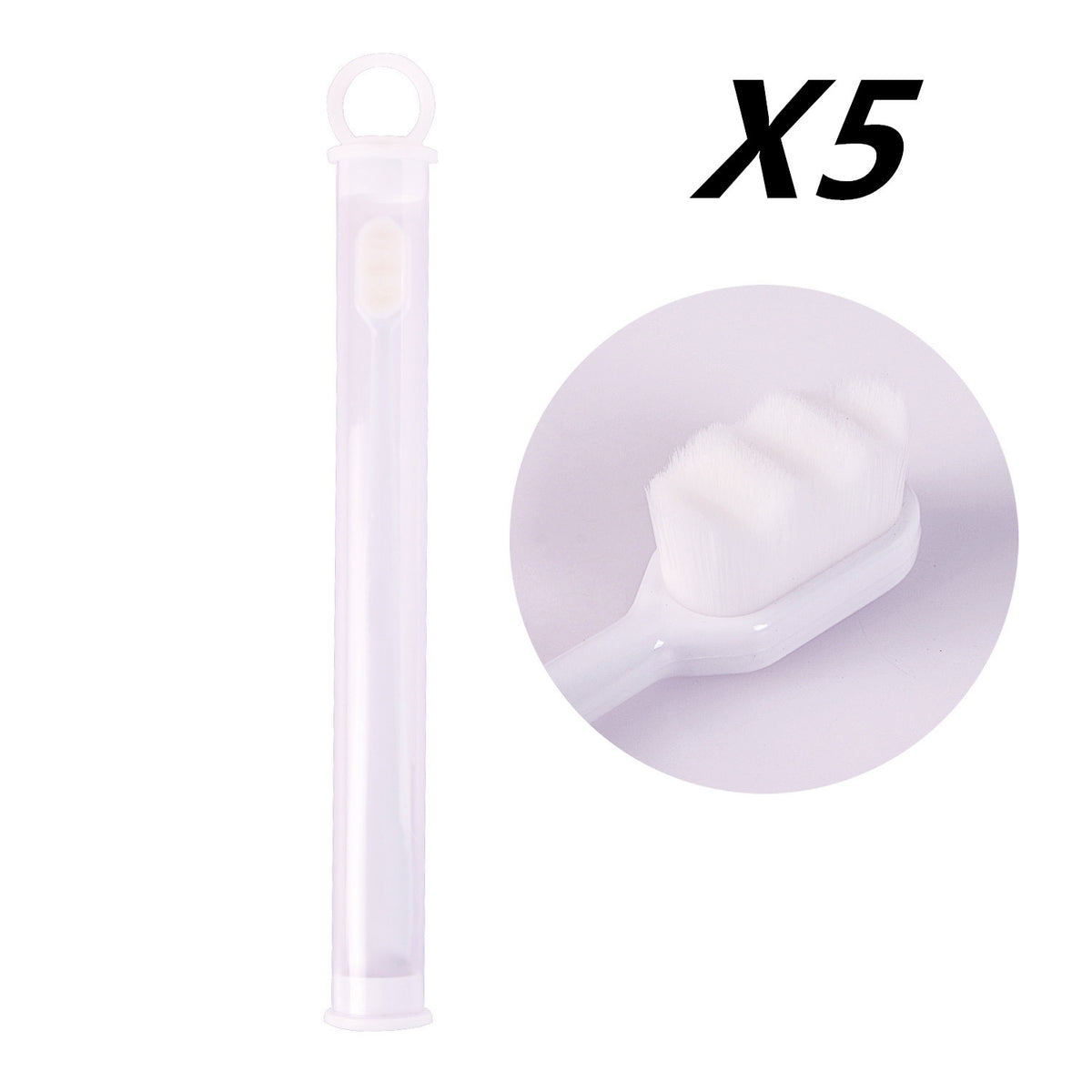 Ultra-Fine Super Soft Bristle Toothbrush - Gentle Gum Care