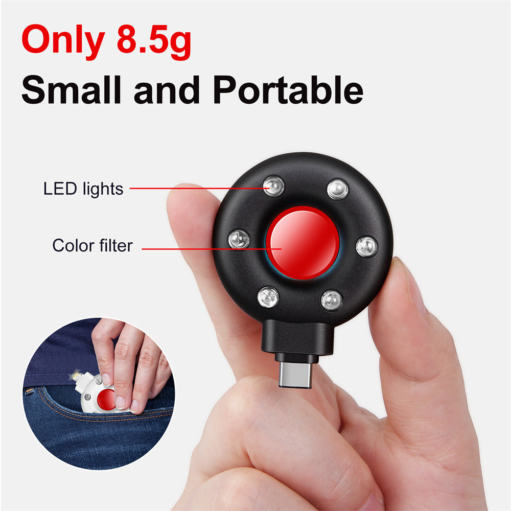Anti-Spy Hidden Camera Detector - Portable Privacy Finder