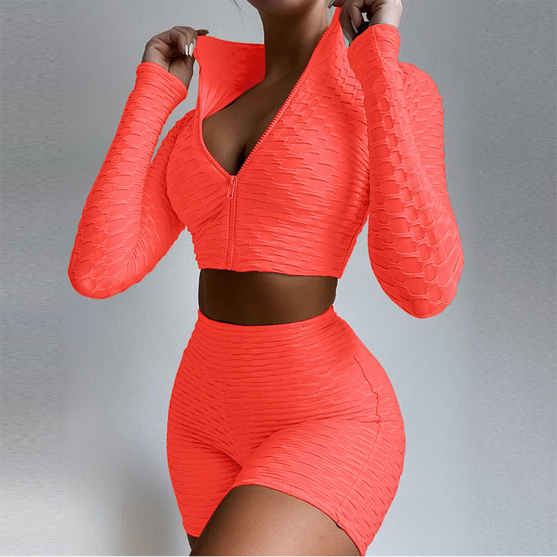 Women's Tracksuit Yoga Fitness Suit Activewear Set Tummy Control Butt