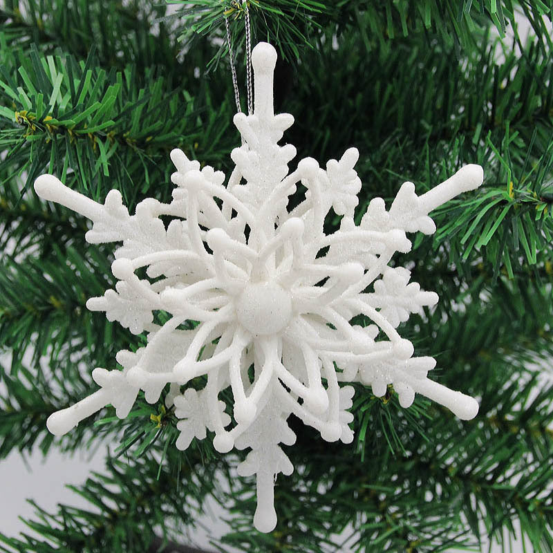 Christmas Snowflake Ornaments 3D Ice White DIY Crafts Hanging