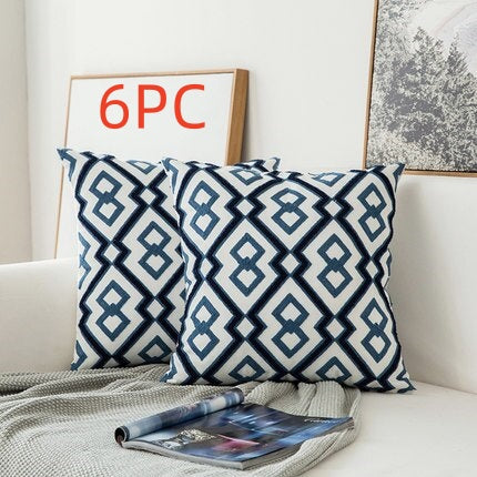 Classical Embroidered Pillow Cover - Decorative Cushion Case