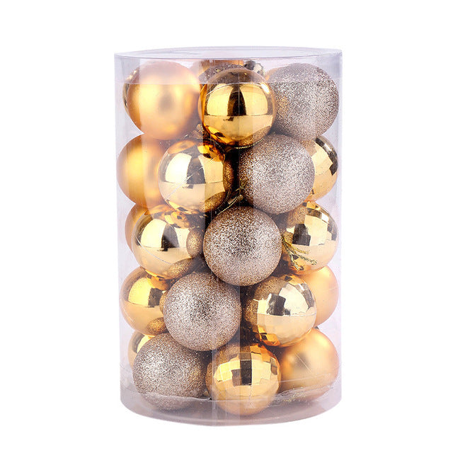 Christmas 34 Ball Set 4cm Ornaments | Xmas Holiday Decor