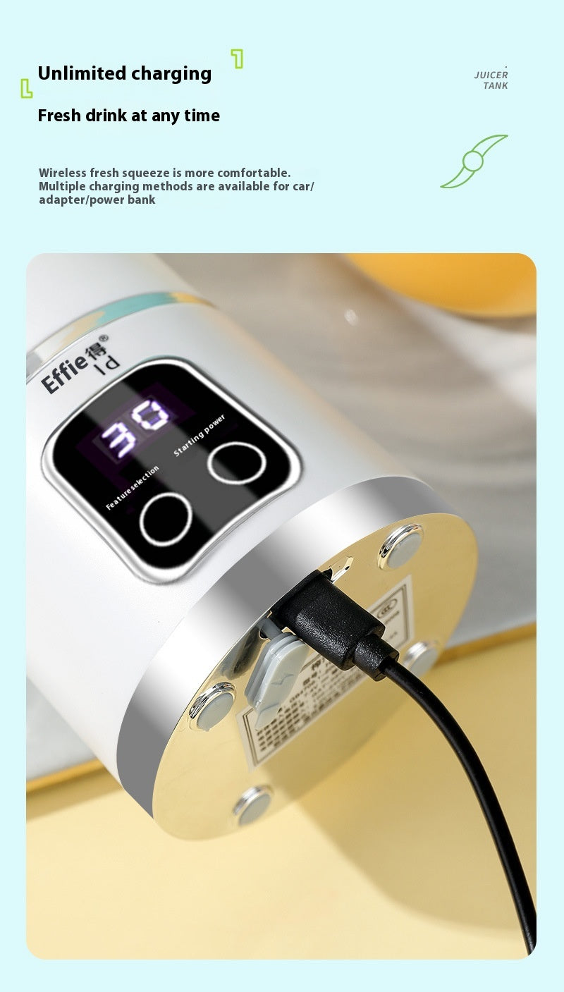 High-End USB Rechargeable Ice-Crushing Blender - Portable Juicer