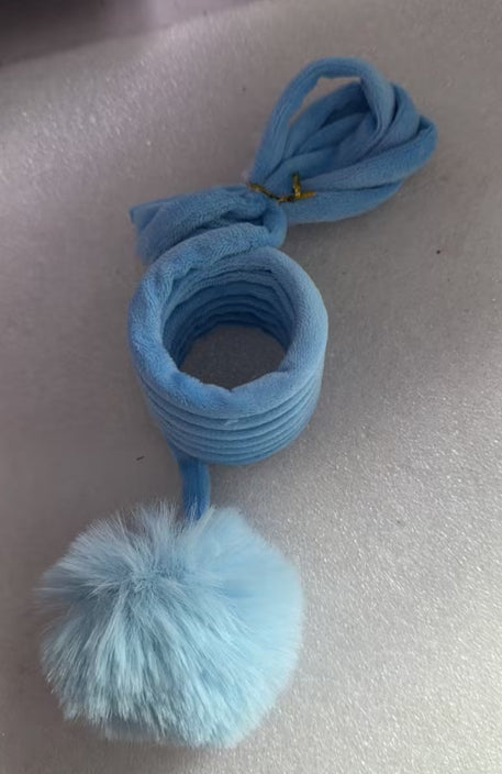 Spring Suction Cup Cat Toy - Interactive Fur Ball Teaser for Solo Play