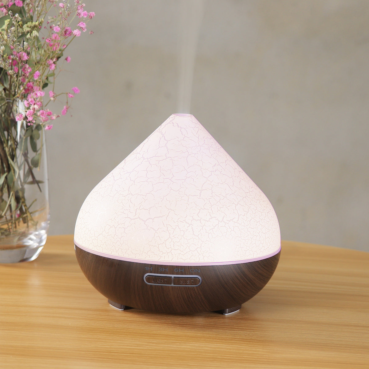 Crackle Volcano Humidifier - Colorful Flame Aroma Diffuser