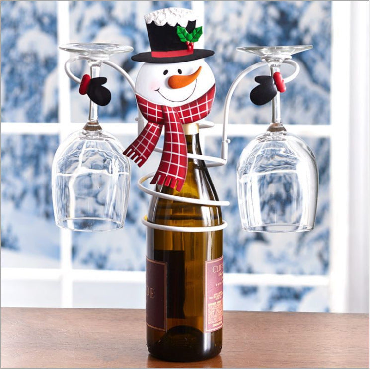 Christmas Snowman Red Wine Stick | Xmas Holiday Decor
