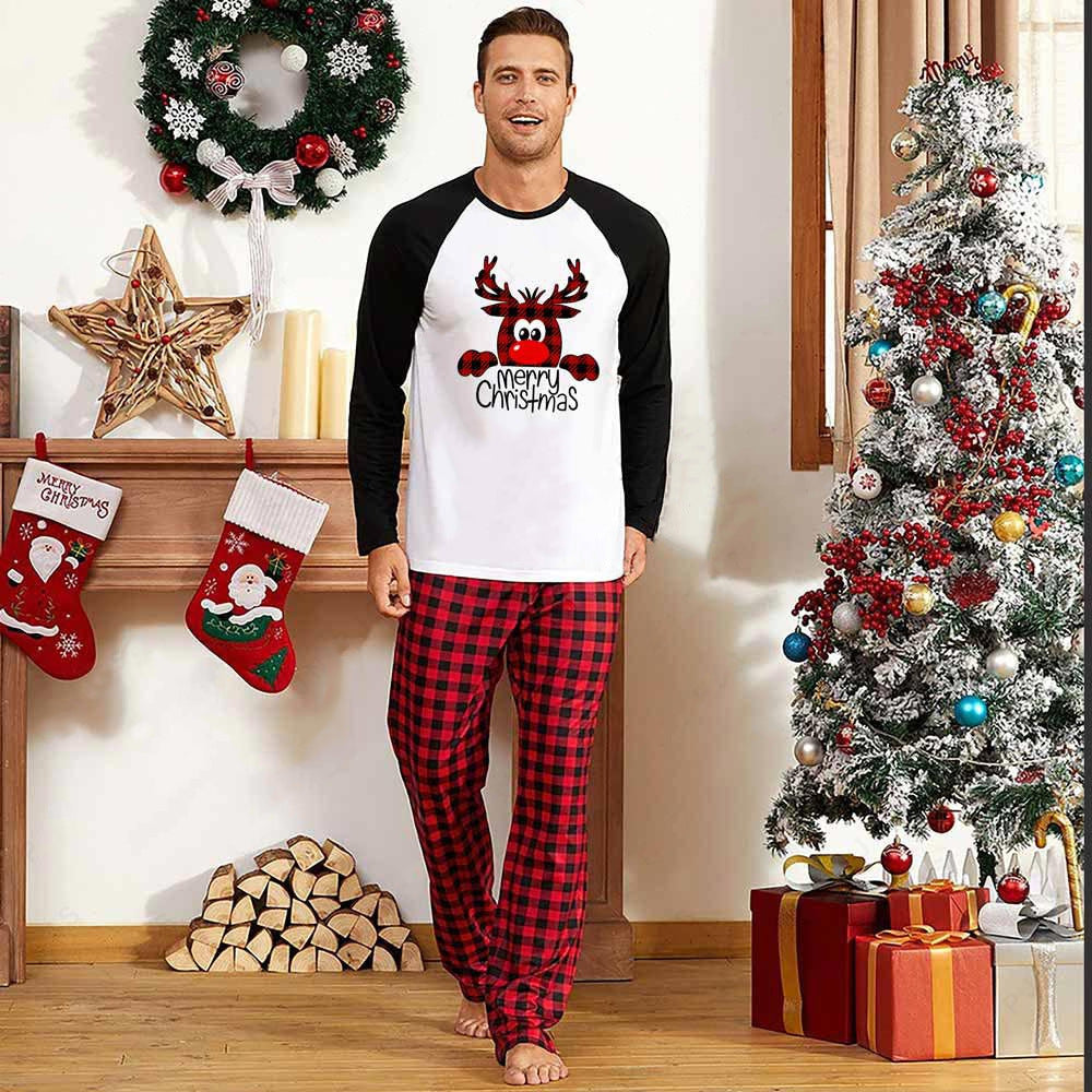 Family Christmas Pajamas Matching Sets Sleepwear Parent-Child Pjs