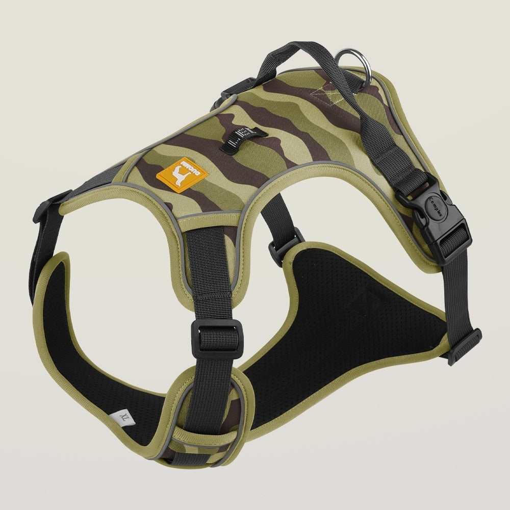 Reflective Dog Harness with Back Handle - Oxford Commuter Harness for Walks