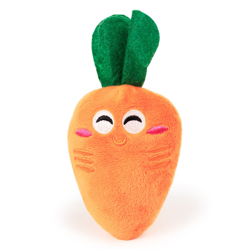 Carrot Plush Snuffle Dog Toy - Hide & Seek Vegetable Chew Toy for Dogs and Cats
