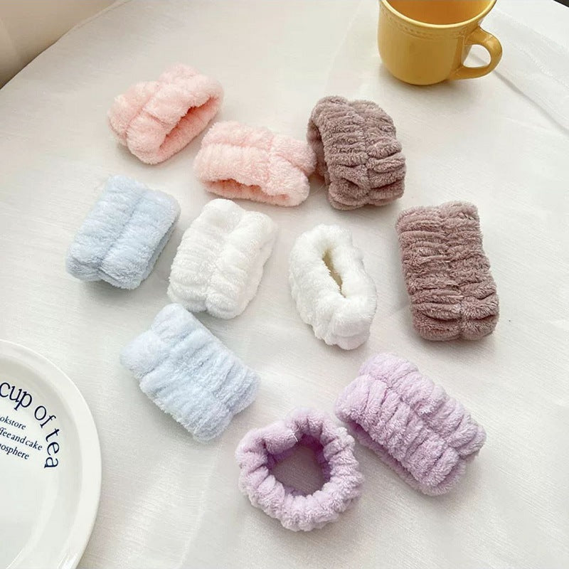 Microfiber Wrist Wash Bands - Absorbent Face Washing Wristbands to Prevent Drips
