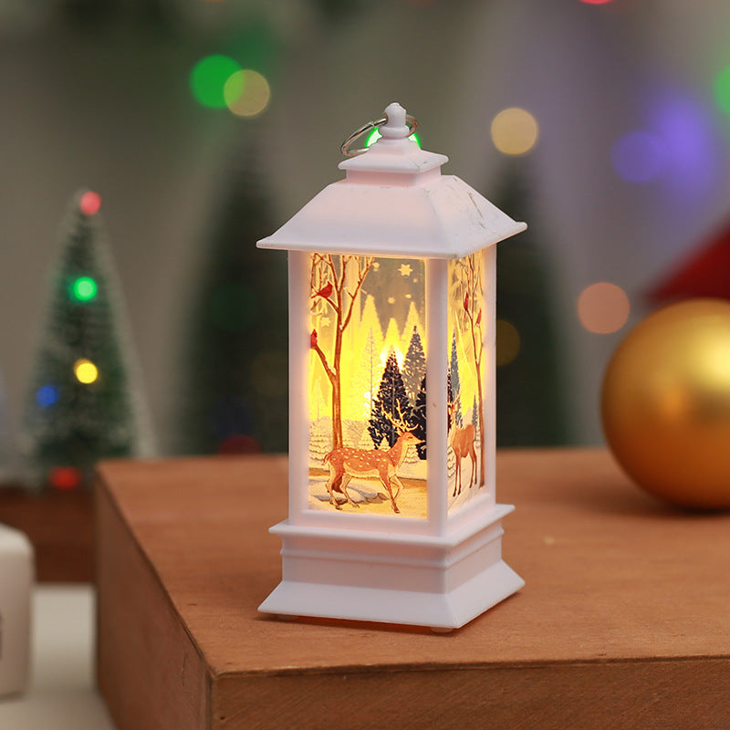 Christmas Decorations Flame Candlestick Lamp | Xmas Holiday Decor