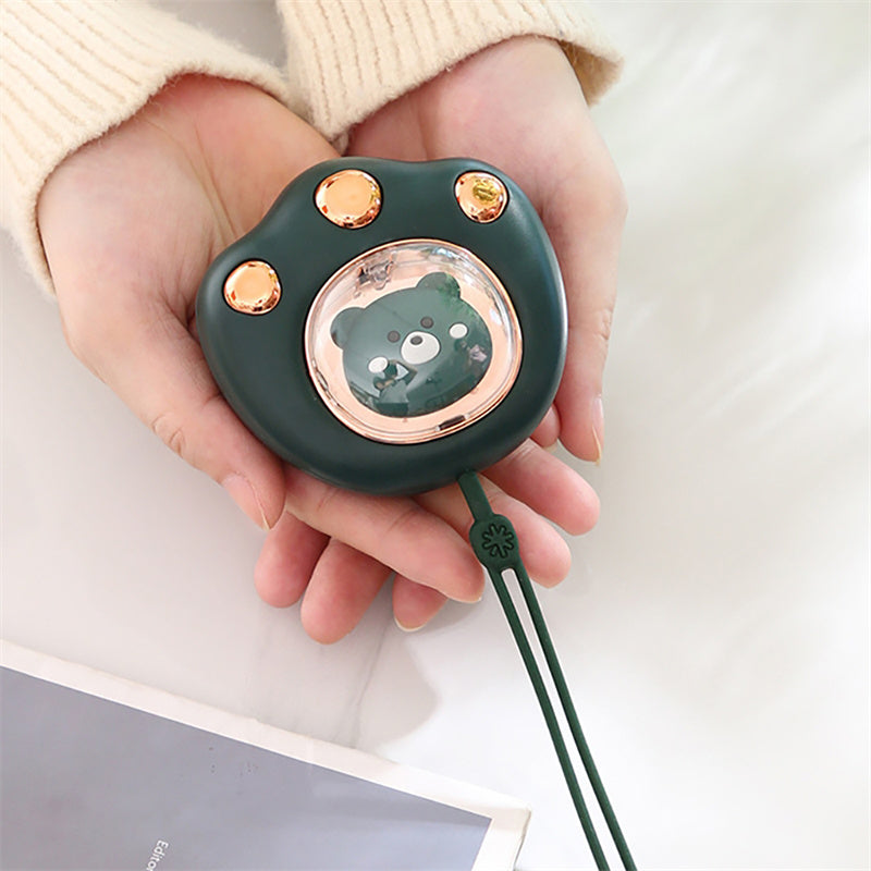 Cute Cat Paw Mini Hand Warmer - USB Rechargeable Portable Pocket Heater for Winter