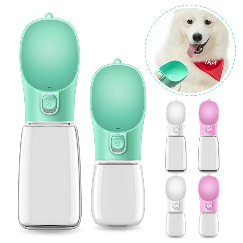 Portable Pet Drinking Cup 300/350/550 ml - One-Button Leakproof Dog Water Bottle