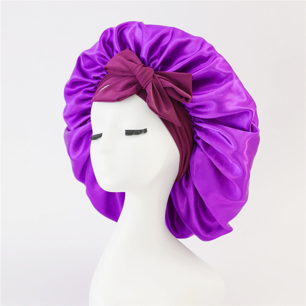 Satin Ribbon Round Hat Bow Imitation Silk Beauty and Hair Care