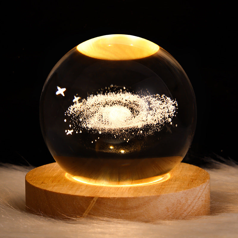 3D Crystal Ball LED Night Light