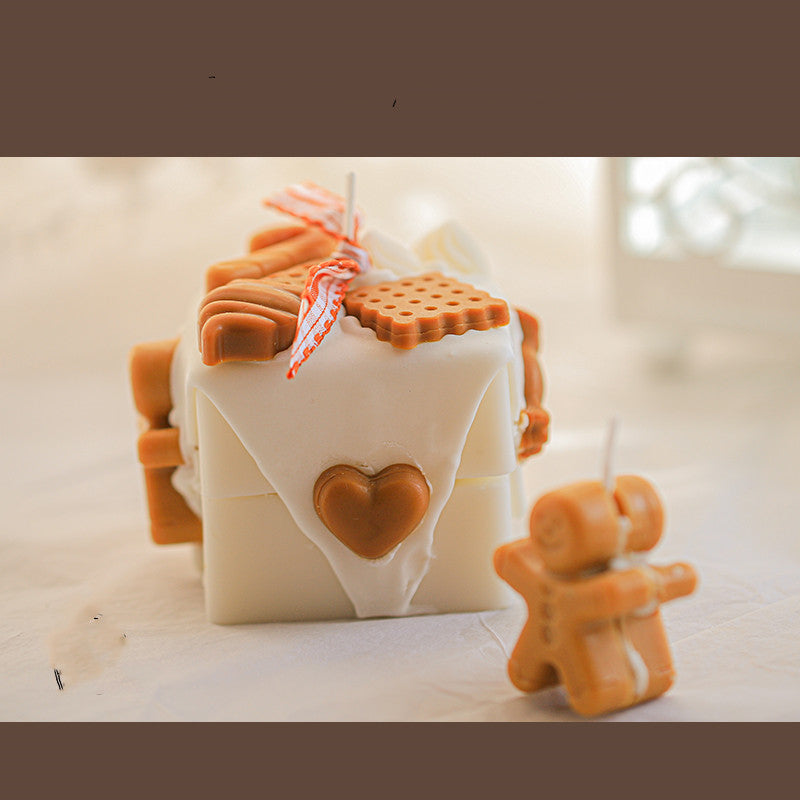Christmas Homemade Gingerbread Man Scented Candles | Xmas Holiday Decor
