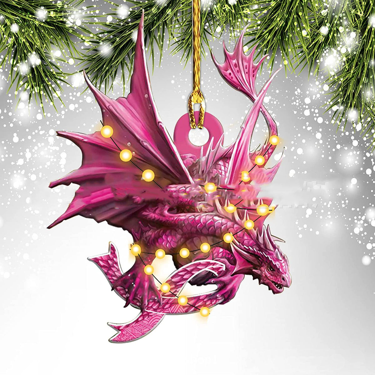 Christmas Dinosaur Dragon Egg Decorations Pendant Acrylic | Xmas Holiday Decor