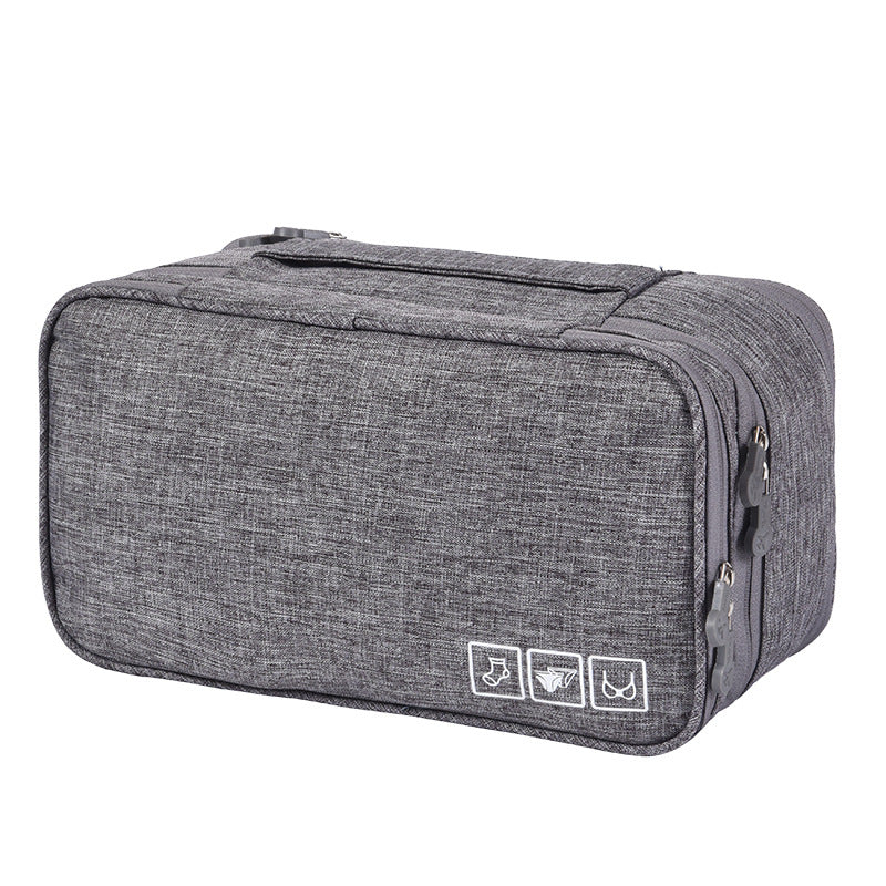 3-Layer Travel Makeup Bag - Multi-Function Cosmetic Organizer Case