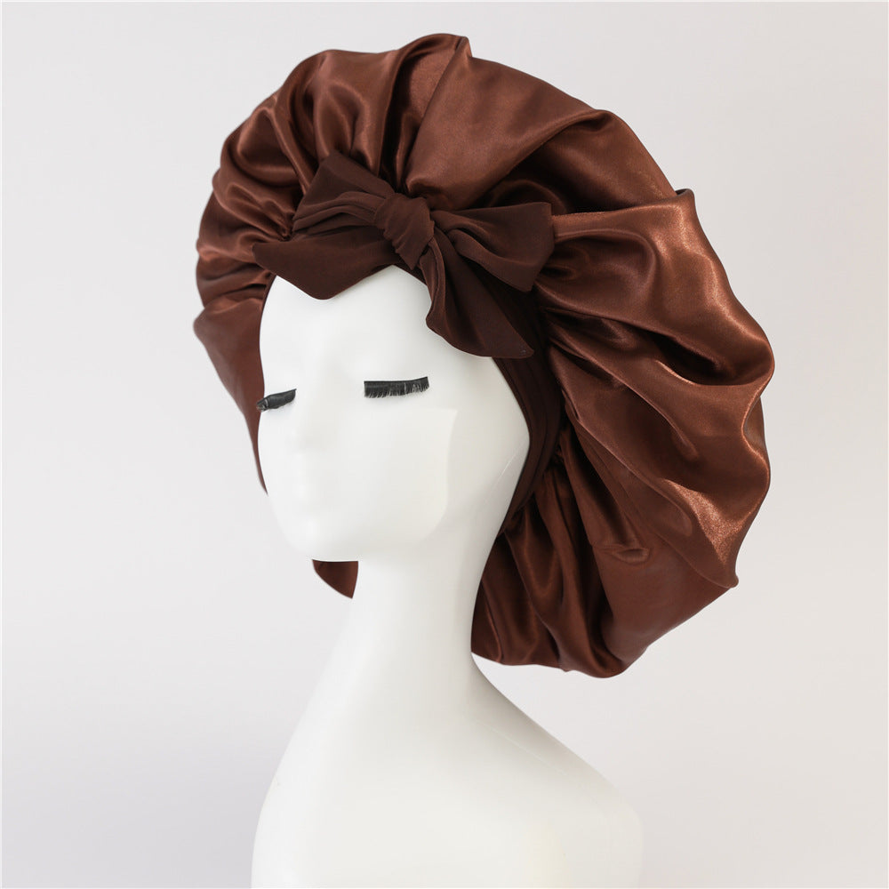 Satin Ribbon Round Hat Bow Imitation Silk Beauty and Hair Care