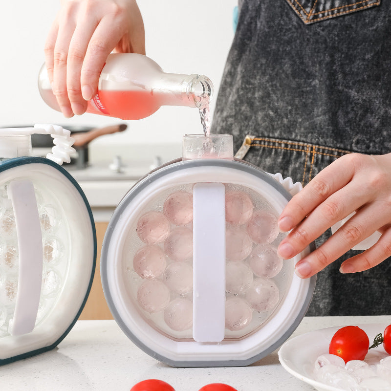 2 in 1 Portable Ice Bottle Cold Kettle Grid Frozen Box Cream Tools Bar