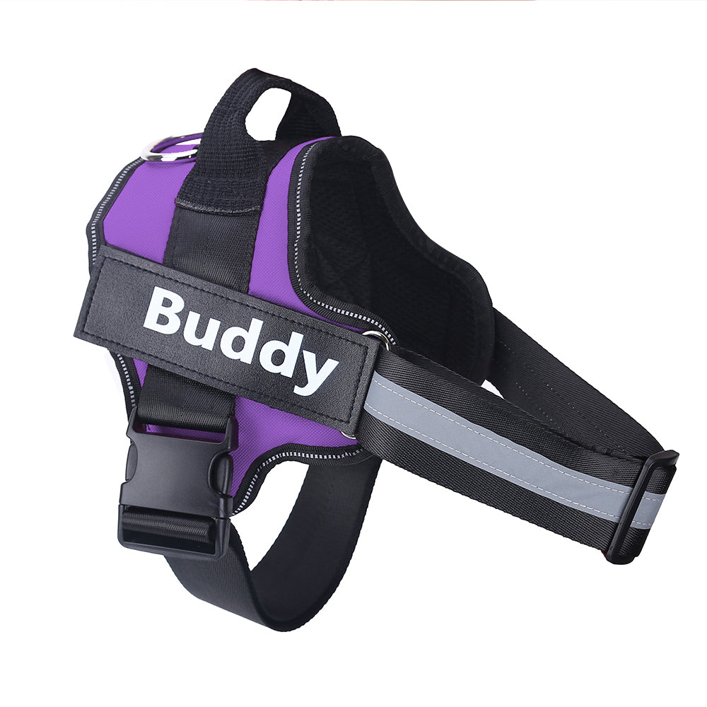 No-Pull Reflective Dog Harness Vest - Breathable Adjustable Harness for Small to Large Dogs